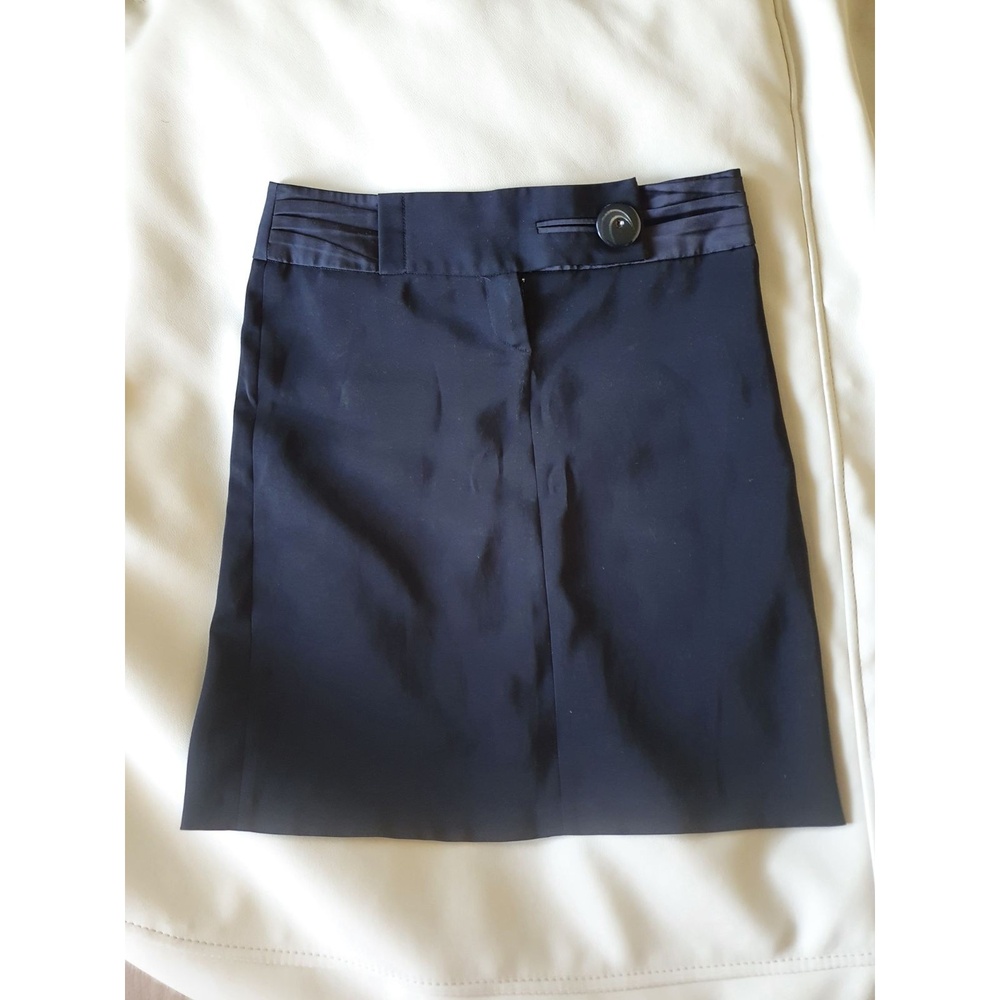 Pencil Skirt Women's Blue EUC Satin waistband